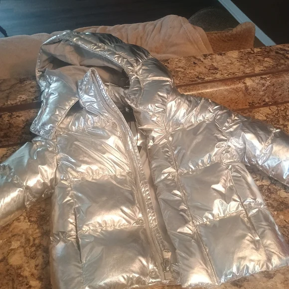 Jordan Craig girls legacy edition silver puffer coat brand new with tags 3t - Picture 2 of 4